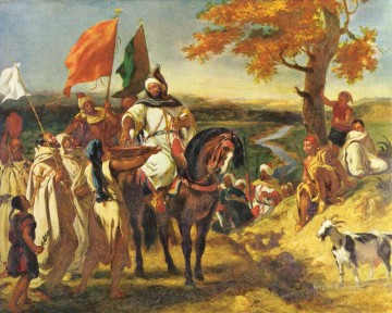 Eugene Ferdinand Victor Delacroix Arabs Oil Paintings